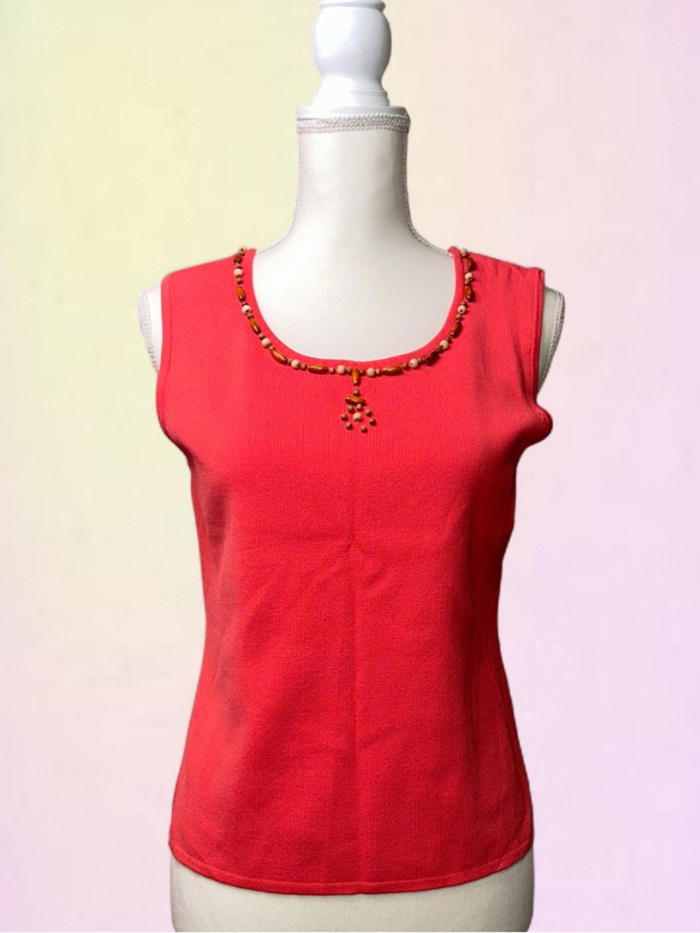 Beaded tank top